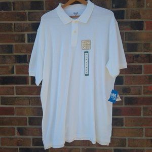 Men's White Polo Falls Creek XLT Brand New